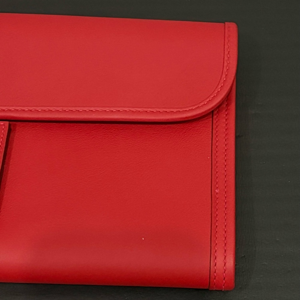 Hermes Jige Elan 29 Rouge Tomate Clutch - Picture 11 of 12